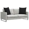 vidaXL Coussins de canap&eacute; 2 pcs Noir 80 x 80 cm