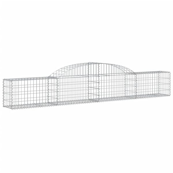 vidaXL Paniers &agrave; gabions arqu&eacute;s 13 pcs 300x30x40/60 cm fer galvanis&eacute;