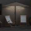 vidaXL Parasol de jardin Taupe 294 x 150 x 224 cm Polyester et Acier