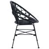 vidaXL Chaise de salle &agrave; manger 2 pcs Noir 49 x 51 x 81 cm