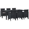 vidaXL Ensemble de salle &agrave; manger pour jardin 7 pc Anthracite