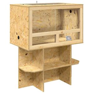 vidaXL Terrarium Marron 80 x 50 x 100 cm OSB