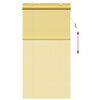 vidaXL Store enrouleur avec des rideaux Jaune 100 x 220 cm Bambou