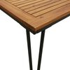 vidaXL Ensemble &agrave; manger de jardin 7 pcs bois d'acacia solide et m&eacute;tal