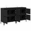 vidaXL Buffets 2 pcs Ch&ecirc;ne noir 60 x 35 x 70 cm Bois d'ing&eacute;nierie