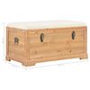 vidaXL Coffre de rangement avec coussin 80x40x40 cm MDF