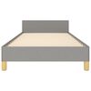 vidaXL Cadre de lit sans matelas gris clair 90x190 cm tissu