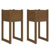 vidaXL Jardini&egrave;res 2 pcs Marron miel 40x40x81 cm Bois massif de pin