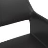 vidaXL Chaises &agrave; manger lot de 2 noir similicuir