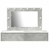vidaXL Table de Toilette Gris 100 x 40 x 70 cm Bois d'ing&eacute;nierie
