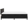 vidaXL Lit &agrave; ressort LED avec matelas Noir 140 x 200 cm Velours