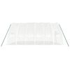 vidaXL Serre avec cadre en acier blanc 36 m&sup2; 6x6x2,85 m
