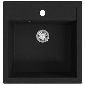 vidaXL &Eacute;vier de cuisine Granit Seul lavabo Beige