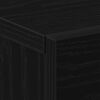 vidaXL Cabinet de chevet mural 2 pcs Ch&ecirc;ne noir 35 x 35 x 20 cm