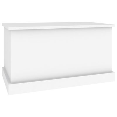 vidaXL Boîte de rangement blanc 70x40x38 cm bois d'ingénierie