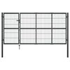 vidaXL Portail de jardin avec poteaux en acier 350 x 120 cm anthracite