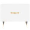 vidaXL Tables basses 2 pcs blanc 50x50x40 cm bois d'ingénierie