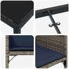 vidaXL Ensemble de salle &agrave; manger pour jardin 9 pcs Gris polyrotin