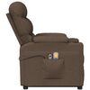 vidaXL Fauteuil de massage Marron Tissu
