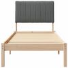 vidaXL Cadre de lit avec t&ecirc;te de lit Marron 80 x 200 cm Pin massif