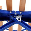 vidaXL Tra&icirc;neau pliable en bois avec dossier 119 cm