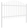 vidaXL Cl&ocirc;ture de jardin 5 pcs Blanc 170 x 140 cm