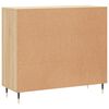 vidaXL Buffet ch&ecirc;ne sonoma 90x34x80 cm bois d'ing&eacute;nierie