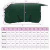 vidaXL Couverture &Eacute;quine Vert fonc&eacute; complet 85 cm Fleece polaire