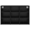 vidaXL Cabinet &agrave; chaussures avec &eacute;tag&egrave;re Ch&ecirc;ne noir 77,5 x 30 x 51 cm
