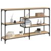 vidaXL Table console ch&ecirc;ne sonoma 160x32x95 cm bois d'ing&eacute;nierie