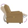 vidaXL Fauteuil inclinable avec porte-gobelet 2 places Taupe