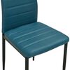 vidaXL Ensemble de salle &agrave; manger 5 pcs Similicuir Bleu marine