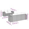 vidaXL Salon de jardin avec coussins 6 pcs beige r&eacute;sine tress&eacute;e