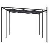 vidaXL Belv&eacute;d&egrave;re avec toit r&eacute;tractable 600x300x233 cm Anthracite