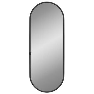 vidaXL Miroir mural Noir 40x15 cm Ovale