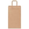vidaXL Sacs en papier 50 pcs avec poign&eacute;es marron 21x11x36 cm