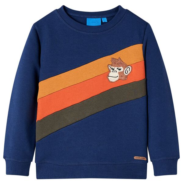 Sweatshirt pour enfants bleu marine 128