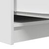 vidaXL Buffet blanc 29,5x34x76 cm bois d'ing&eacute;nierie