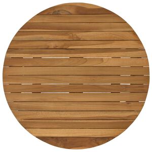 vidaXL Plateau de table &Oslash; 60 x 3,5 Rond Bois de teck massif Naturel