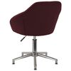 vidaXL Chaises pivotantes &agrave; manger lot de 4 violet tissu