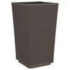 vidaXL Jardini&egrave;res 4 pcs marron 32,5x32,5x57 cm polypropyl&egrave;ne