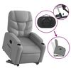 vidaXL Fauteuil inclinable &eacute;lectrique gris clair tissu