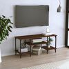 vidaXL Meuble TV ch&ecirc;ne marron 102x35x45,5 cm bois d'ing&eacute;nierie