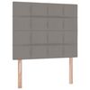 vidaXL Lit avec rangement et matelas Taupe 120 x 190 cm tissu