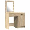 vidaXL Table de Toilette 2 pc Marron 50 x 41 x 135 cm