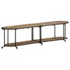 vidaXL Meuble TV 160x42x40 cm bois massif de manguier brut