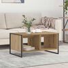 vidaXL Table basse Ch&ecirc;ne artisan 80 x 50 x 40 cm Bois d'ing&eacute;nierie