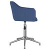 vidaXL Chaises pivotantes &agrave; manger lot de 4 bleu tissu