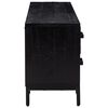 vidaXL Armoire de rangement Noir 110x30x45 cm Bois de pin massif