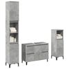 vidaXL Ensemble de meubles de salle de bain 3 pcs gris b&eacute;ton